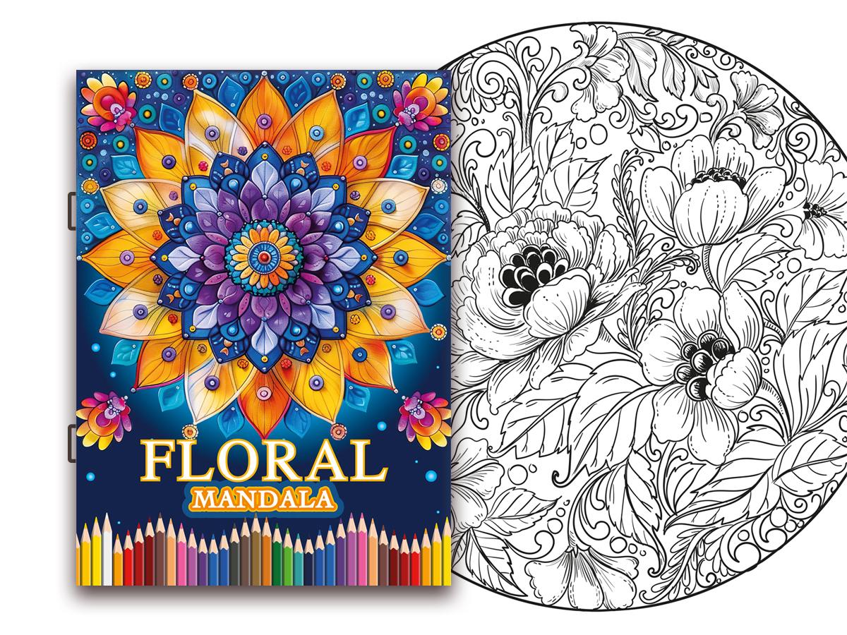 Mandala Floral – Colouring Book
