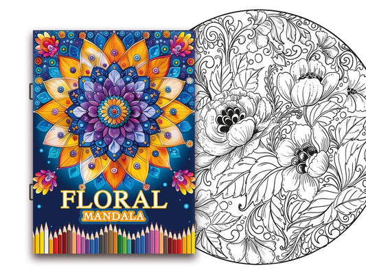 Mandala Floral – Colouring Book