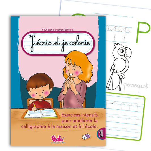 J’écris et je colorie