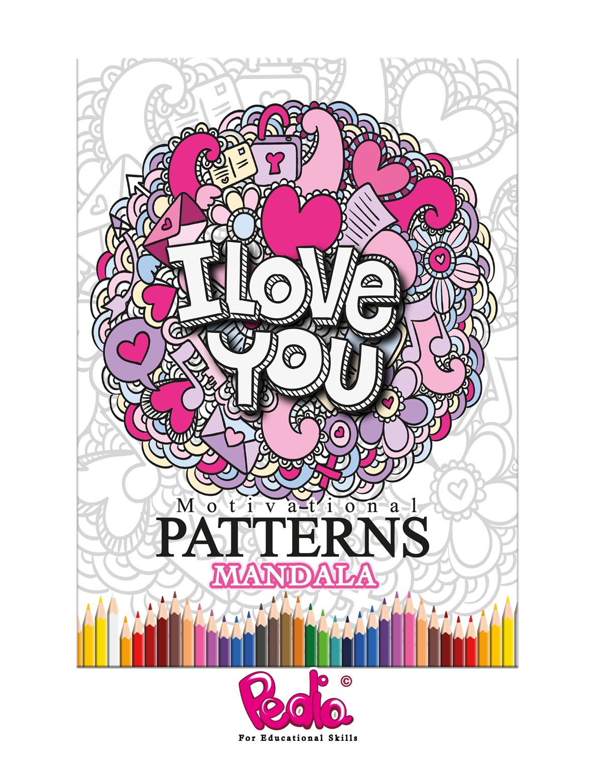 I Love You Mandala – Colouring Book