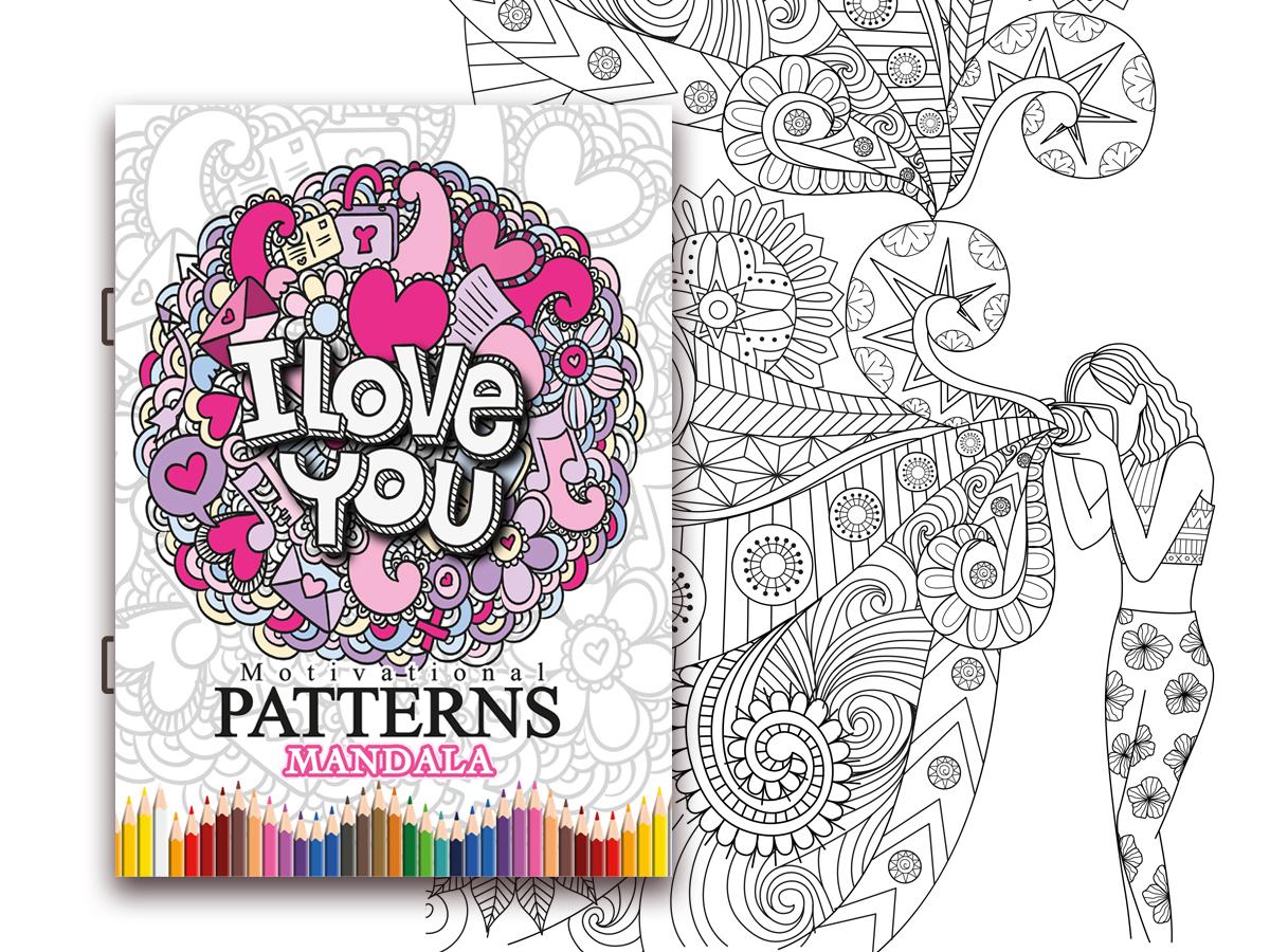 I Love You Mandala – Colouring Book